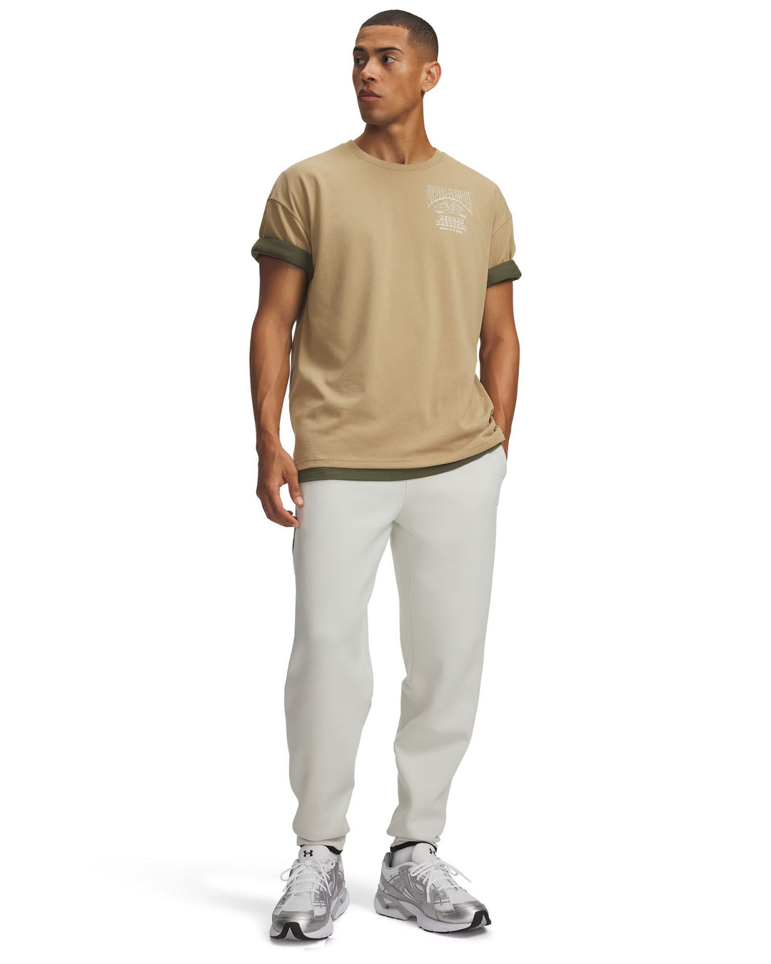 Under Armour Ua Unstoppable Flc Joggers - summit white