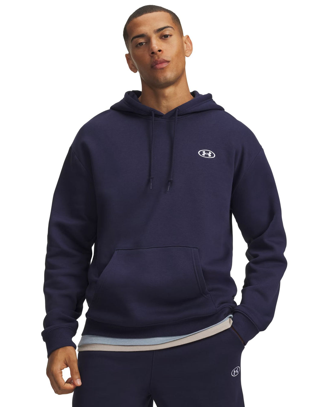 Under Armour Ua Rival Flc Hoodie - midnight navy