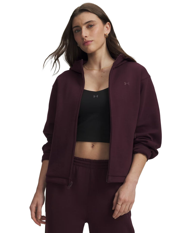 Under Armour Unstoppable Fleece Fz Jacke - ox blood