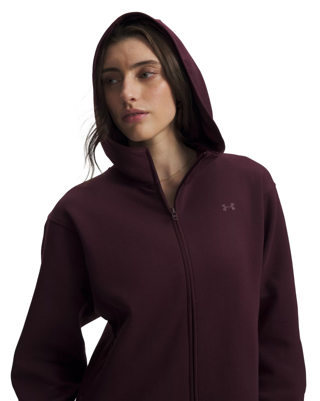 Under Armour Unstoppable Fleece Fz Jacke - ox blood