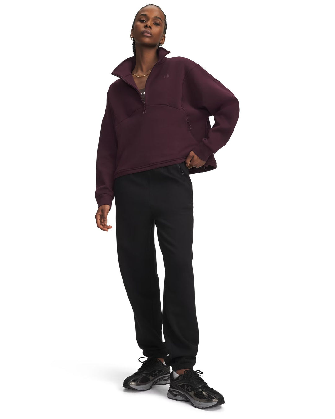 Under Armour Unstoppable Flc Gym Pant - ultimate black