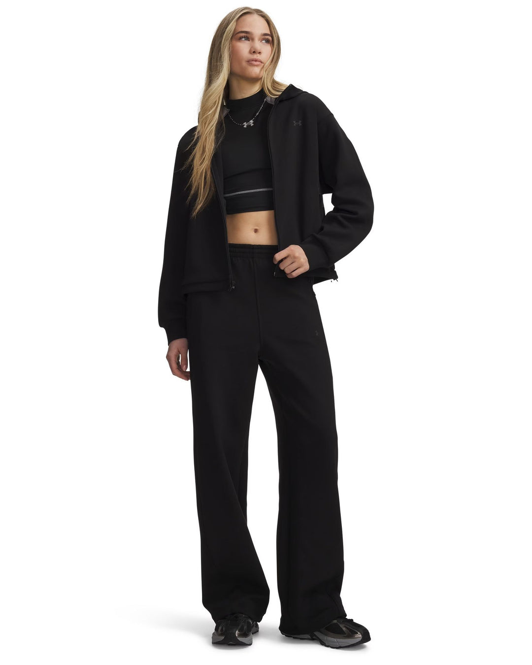Under Armour Unstoppable Flc Open Pant - ultimate black