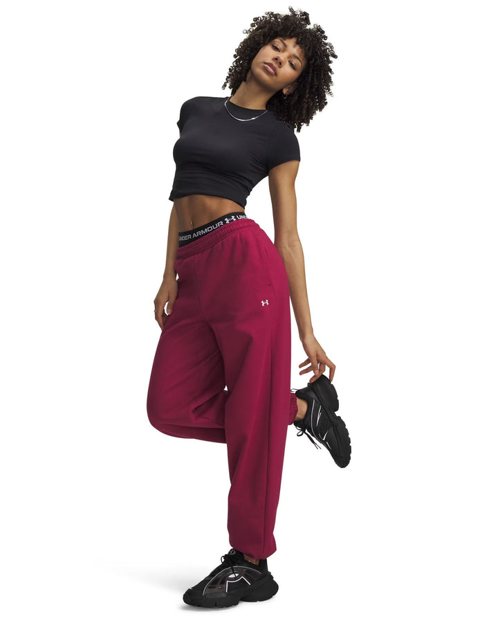 Under Armour Icon Flc Gym Pant - claret