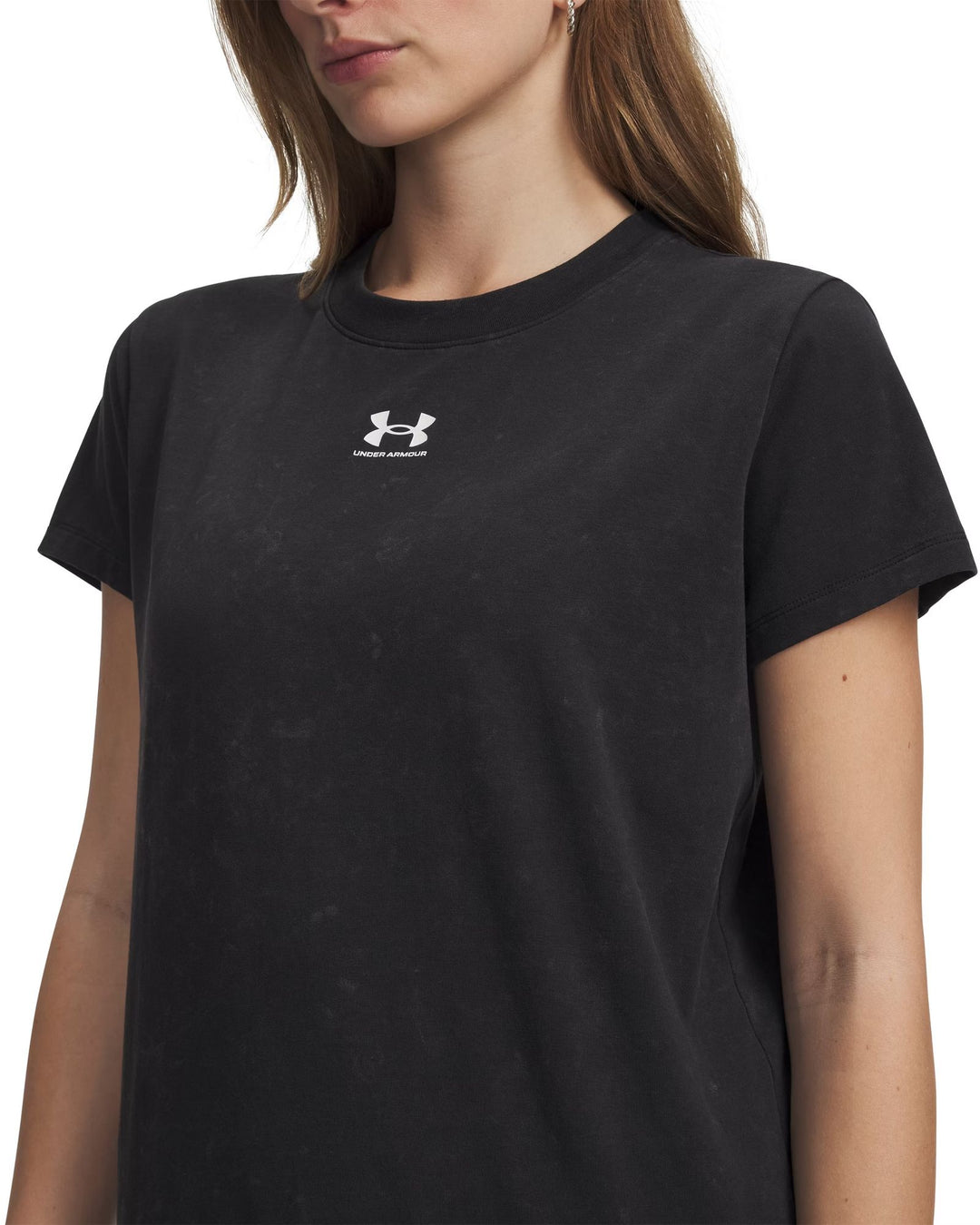 Under Armour Rival Cotton Wash Ss - black
