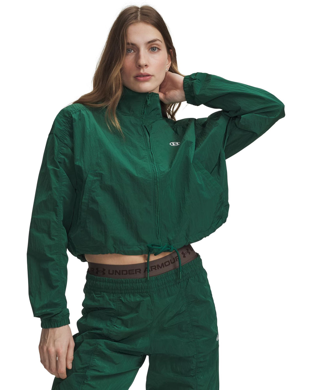 Under Armour Rival Woven Top - campus ivy