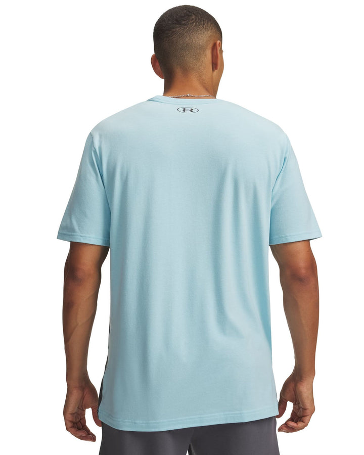 Under Armour Ua M 60/40S Blend Logo Ss - opal blue