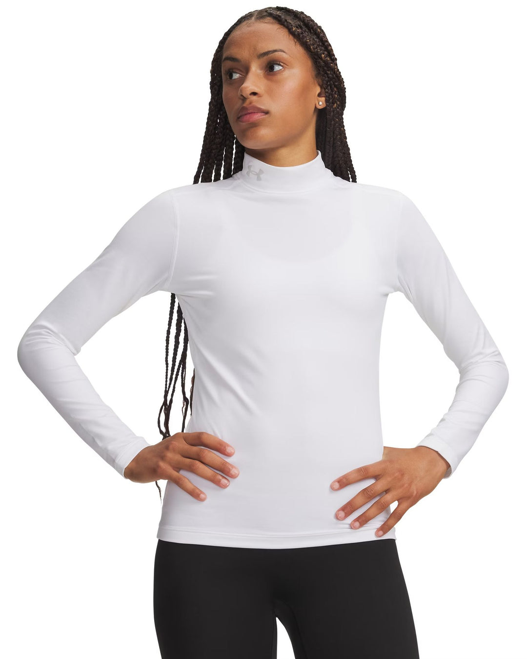 Under Armour Ua Coldgear Mock - white