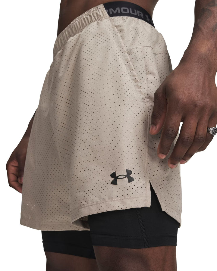 Under Armour Ua Vanish Wven Short 2.0 2N1 - timberwolf taupe
