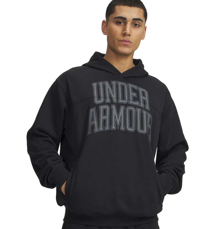 Under Armour Ua Rival Lw Graphic Hoodie - black