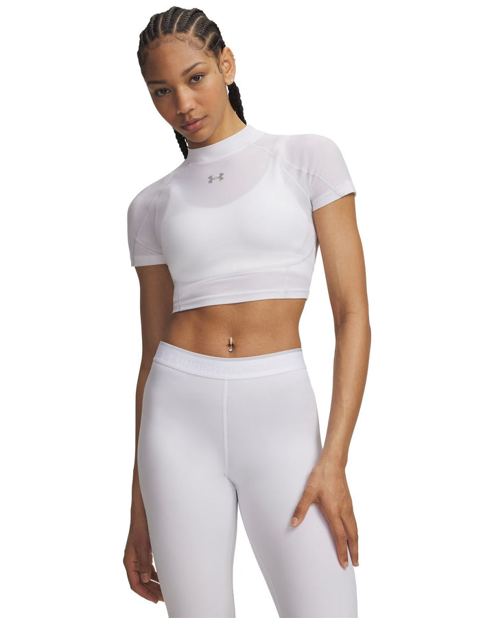 Under Armour Heatgear Elite Crop Mck Ss - white