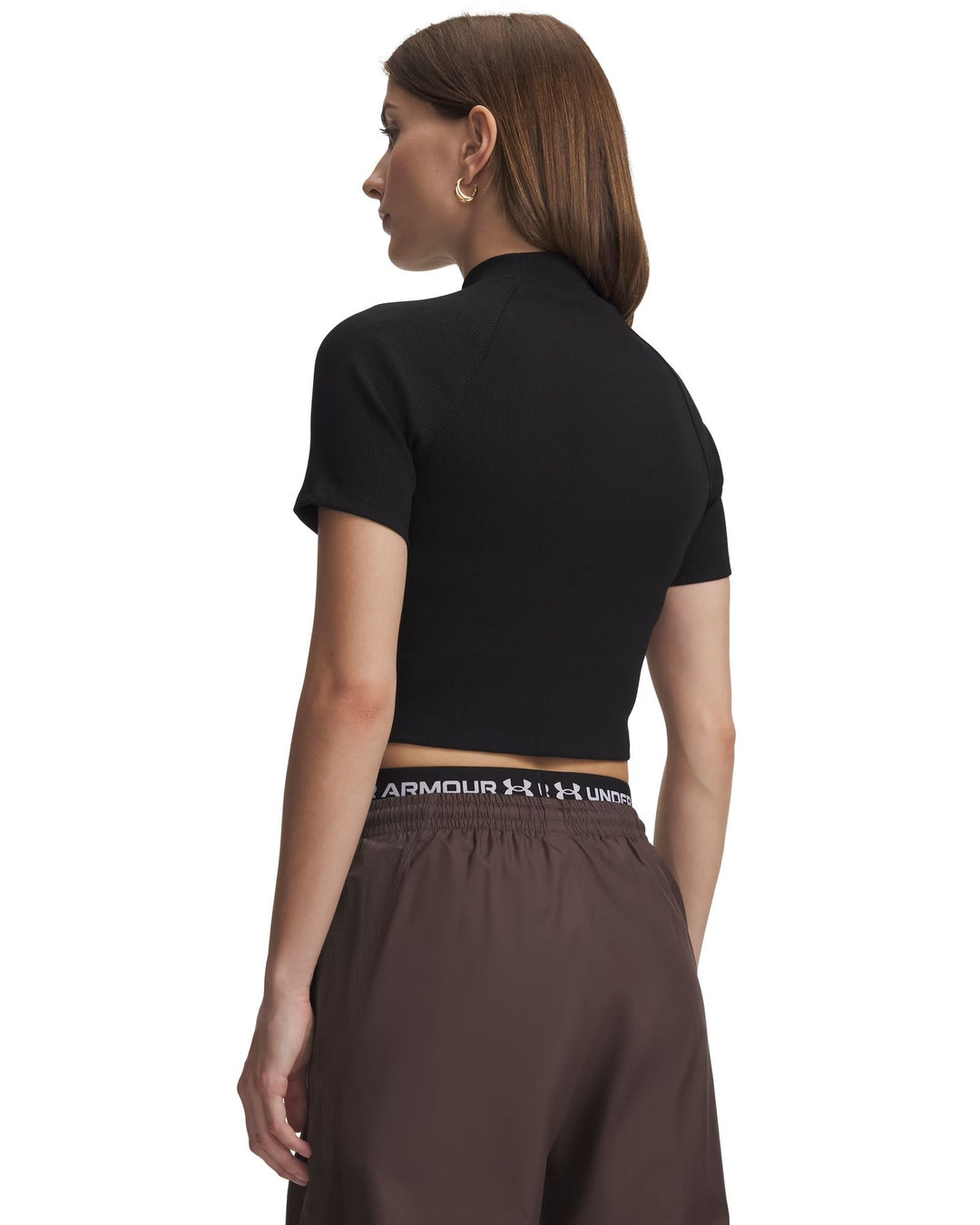 Under Armour Ua Rival Rib Mock Ss Tee - ultimate black