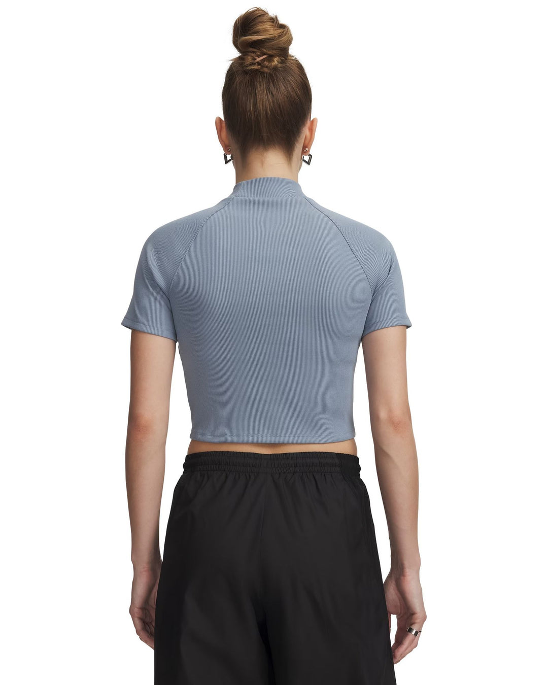 Under Armour Ua Rival Rib Mock Ss Tee - blue wind