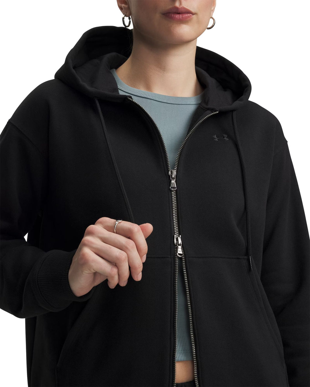 Under Armour Ua Icon Hwt Terry Fz - ultimate black