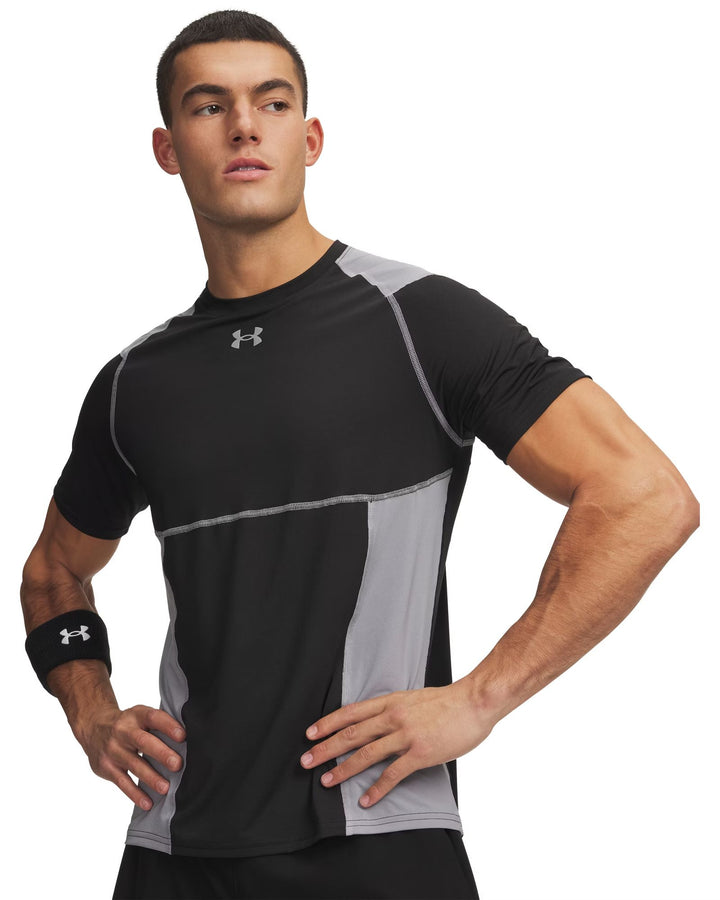 Under Armour Ua Hg Elite Fitted Ss - ultimate black