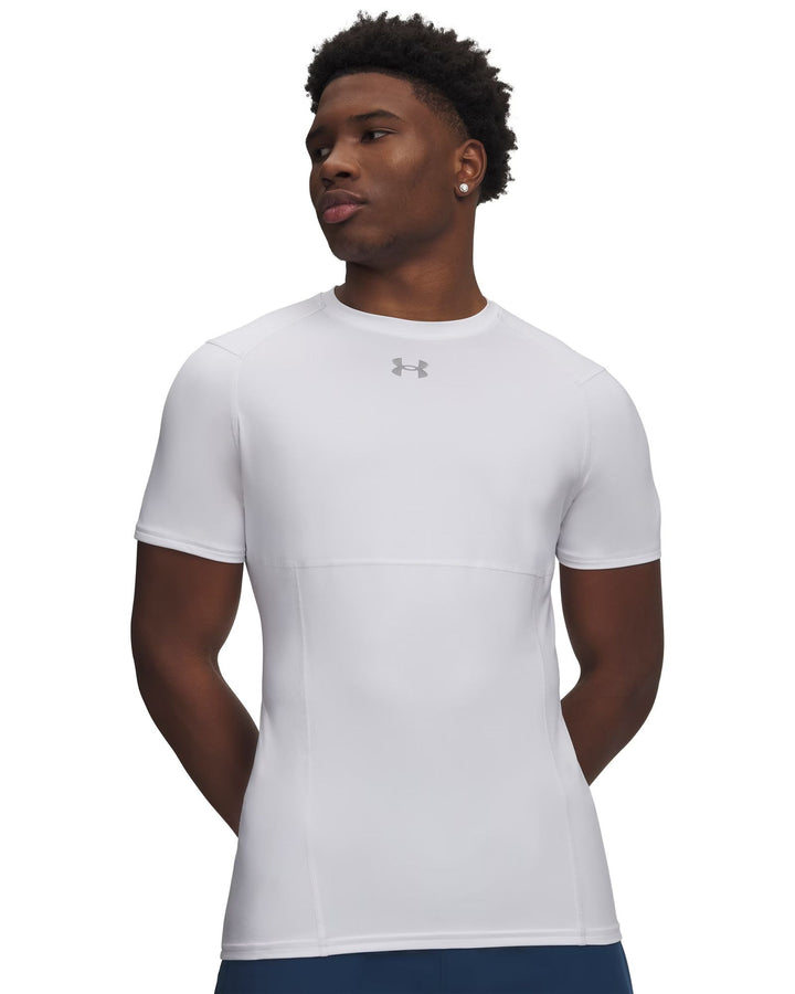 Under Armour Ua Hg Elite Fitted Ss - white