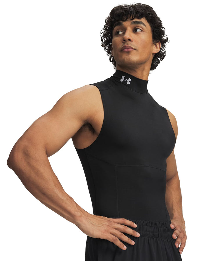Under Armour Ua Hg Elite Sleeveless Mock - ultimate black