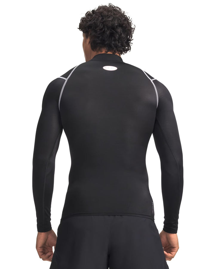 Under Armour Ua Hg Elite Comp Mock Ls - ultimate black