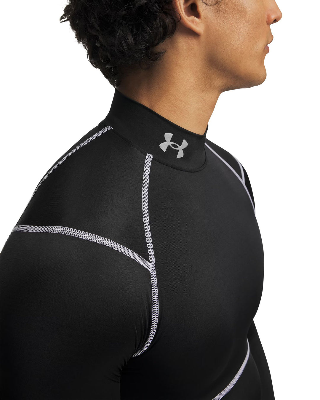 Under Armour Ua Hg Elite Comp Mock Ls - ultimate black