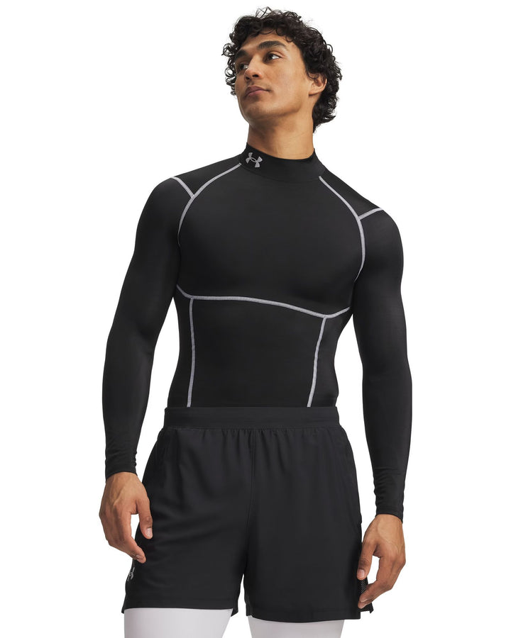 Under Armour Ua Hg Elite Comp Mock Ls - ultimate black