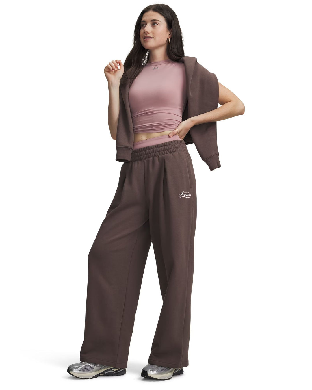 Under Armour Rival Pleated Varsity Pant - peppercorn