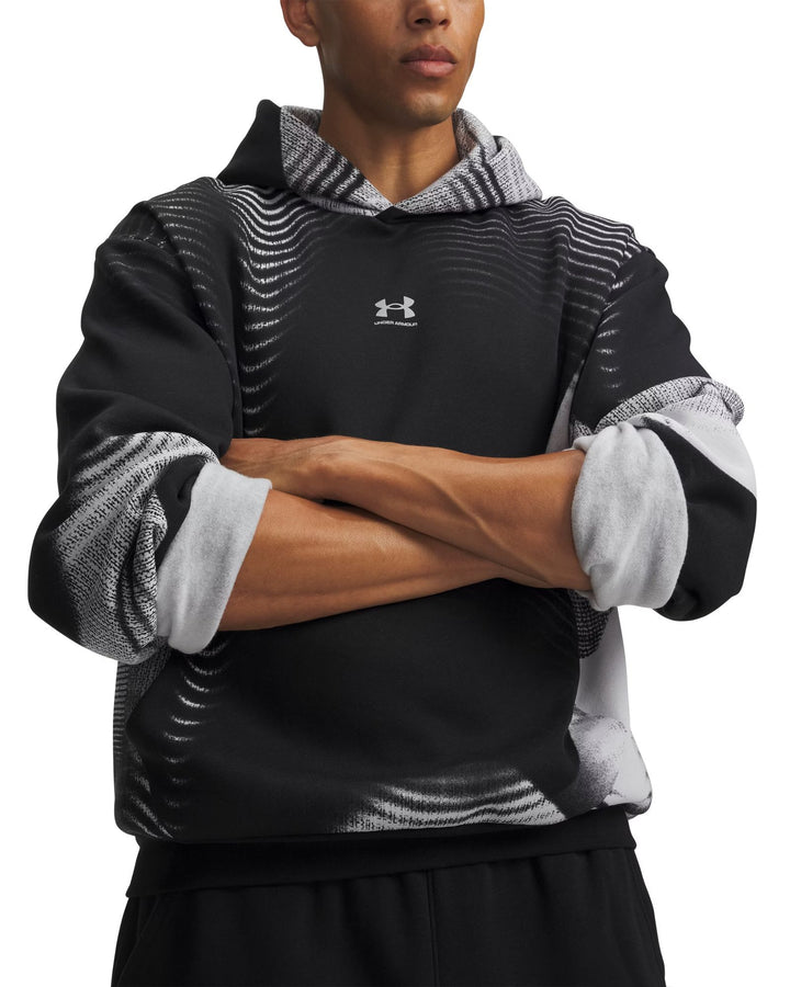 Under Armour Ua Icon Fleece Printed Hd - ultimate black