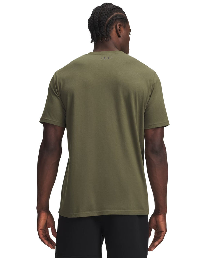 Under Armour Ua M Box Wm Label Ss - marine od green