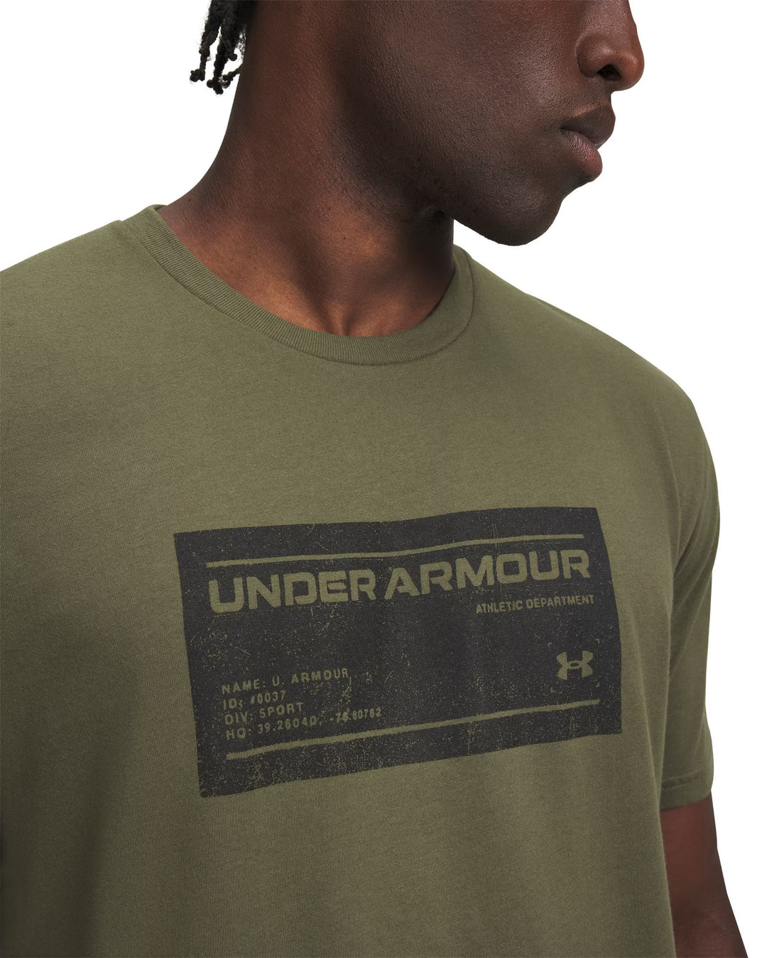 Under Armour Ua M Box Wm Label Ss - marine od green