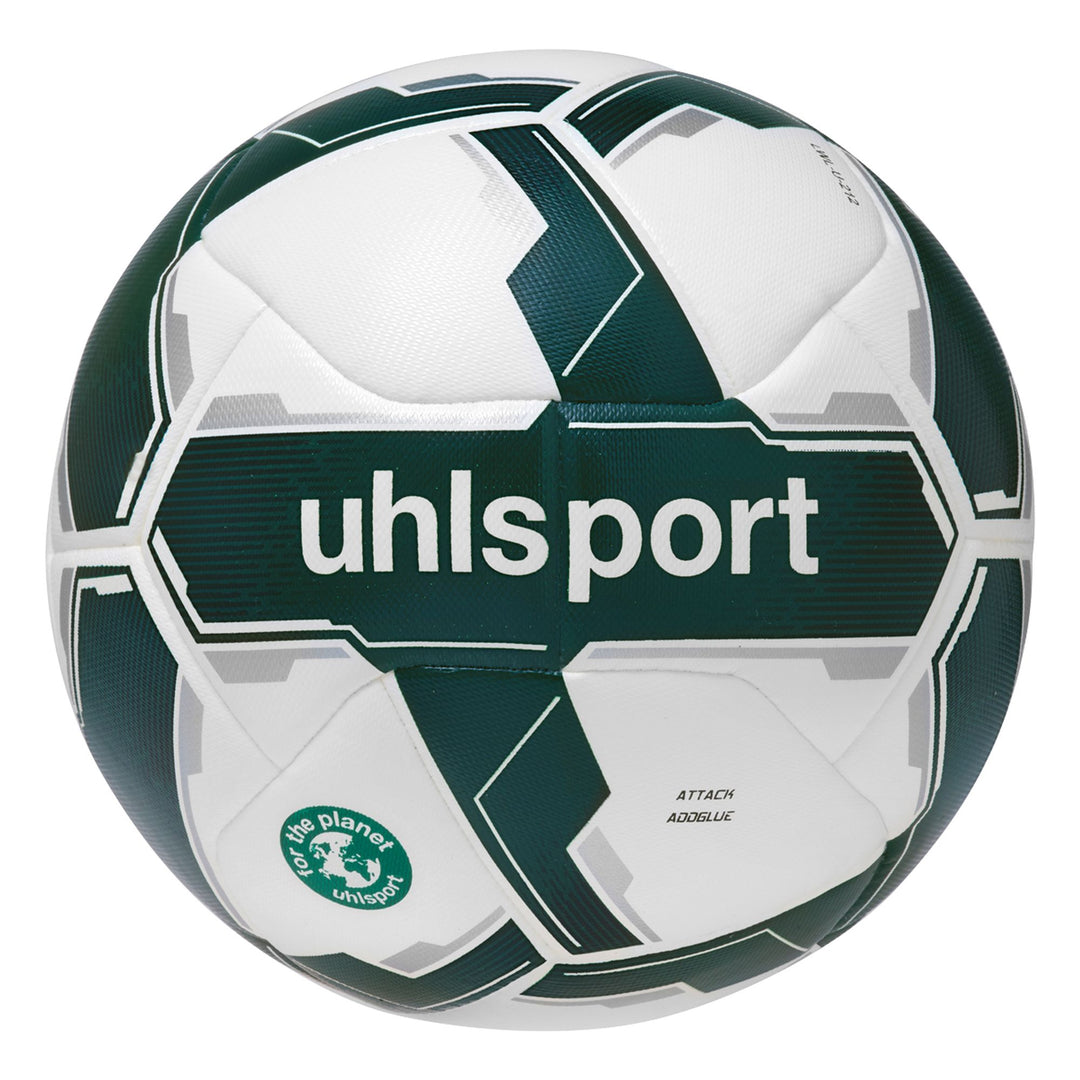 Uhlsport Attack Addglue For The Planet - weiß/dunkelgrün/silber