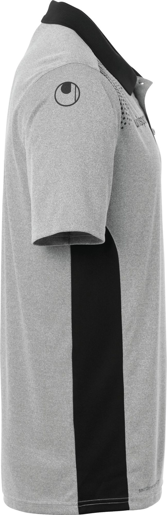 Uhlsport GOAL POLO SHIRT - dark grey melange/schwarz
