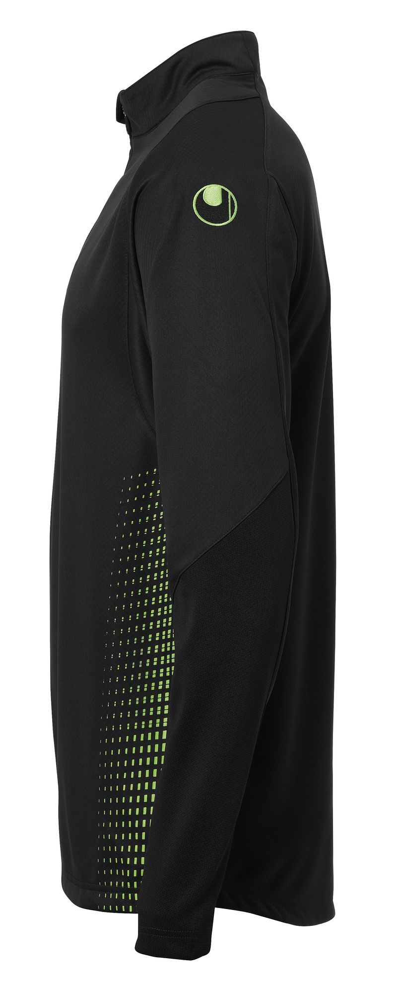 Uhlsport SCORE 1/4 ZIP TOP - schwarz/fluo grün