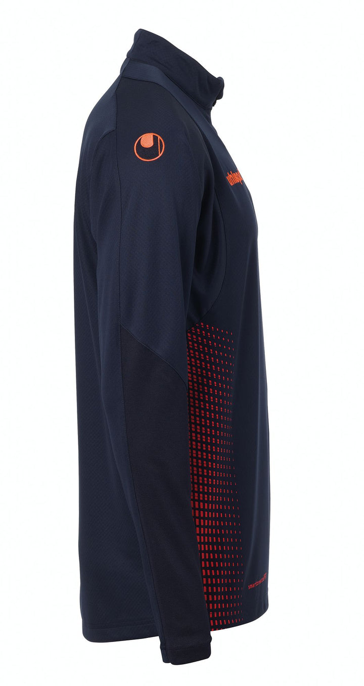 Uhlsport SCORE 1/4 ZIP TOP - marine/fluo rot