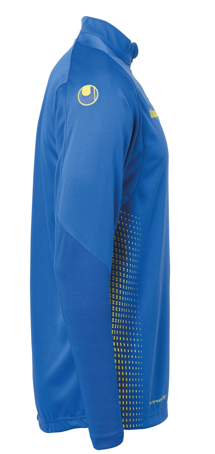 Uhlsport SCORE 1/4 ZIP TOP - azurblau/limonengelb