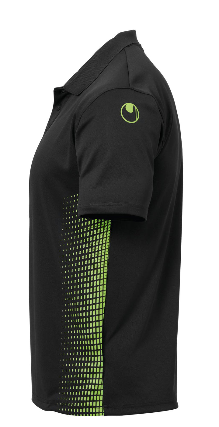 Uhlsport SCORE POLO SHIRT - schwarz/fluo grün
