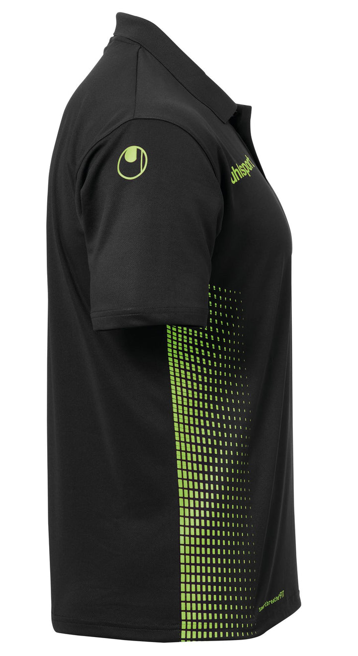 Uhlsport SCORE POLO SHIRT - schwarz/fluo grün