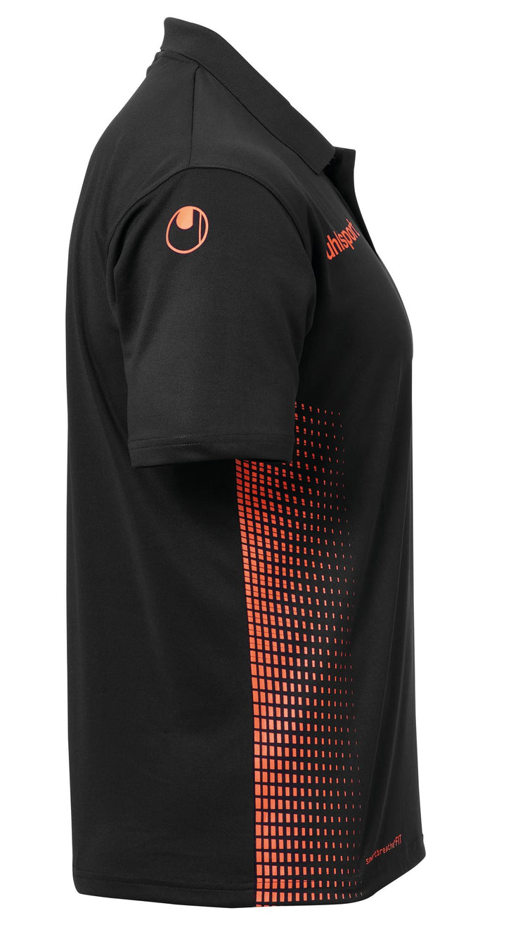Uhlsport SCORE POLO SHIRT - schwarz/fluo orange