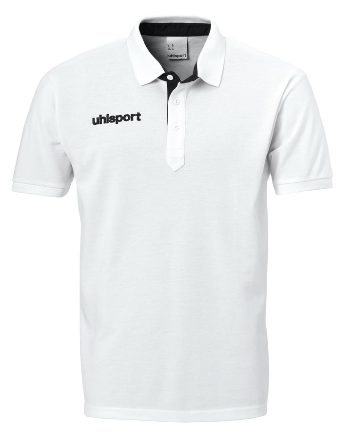 Uhlsport ESSENTIAL PRIME POLO SHIRT - weiß/schwarz