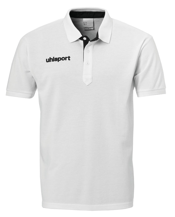 Uhlsport ESSENTIAL PRIME POLO SHIRT - weiß/schwarz