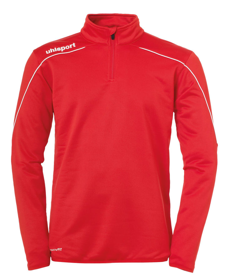 Uhlsport Stream 22 1/4 ZIP TOP - rot/weiß