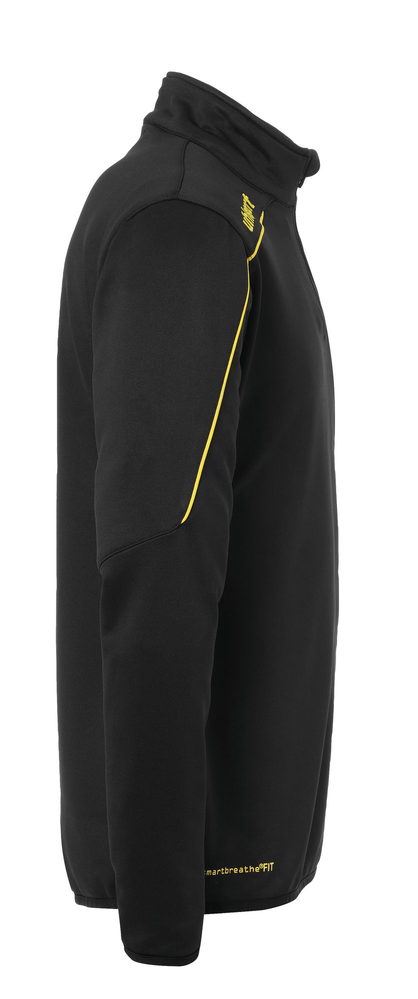 Uhlsport Stream 22 1/4 ZIP TOP - schwarz/limonengelb