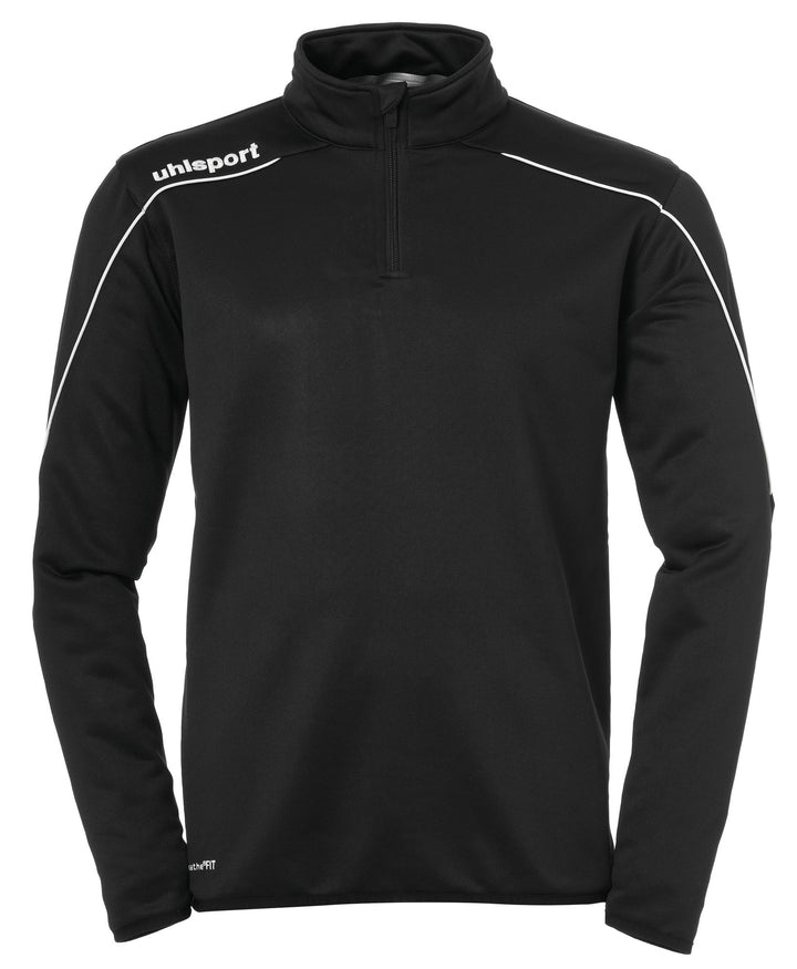 Uhlsport Stream 22 1/4 ZIP TOP - schwarz/weiß