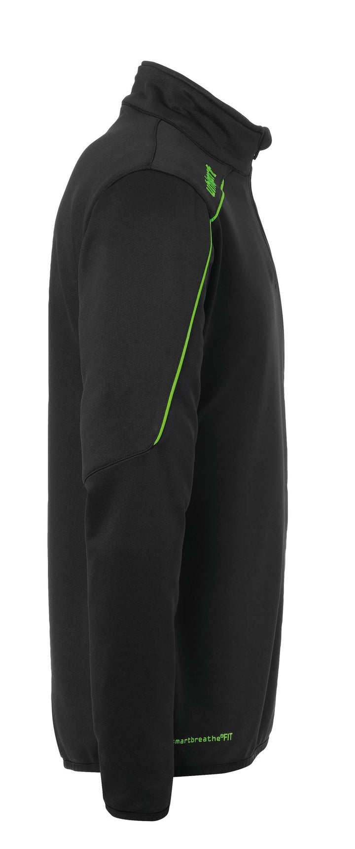 Uhlsport Stream 22 1/4 ZIP TOP - schwarz/fluo grün