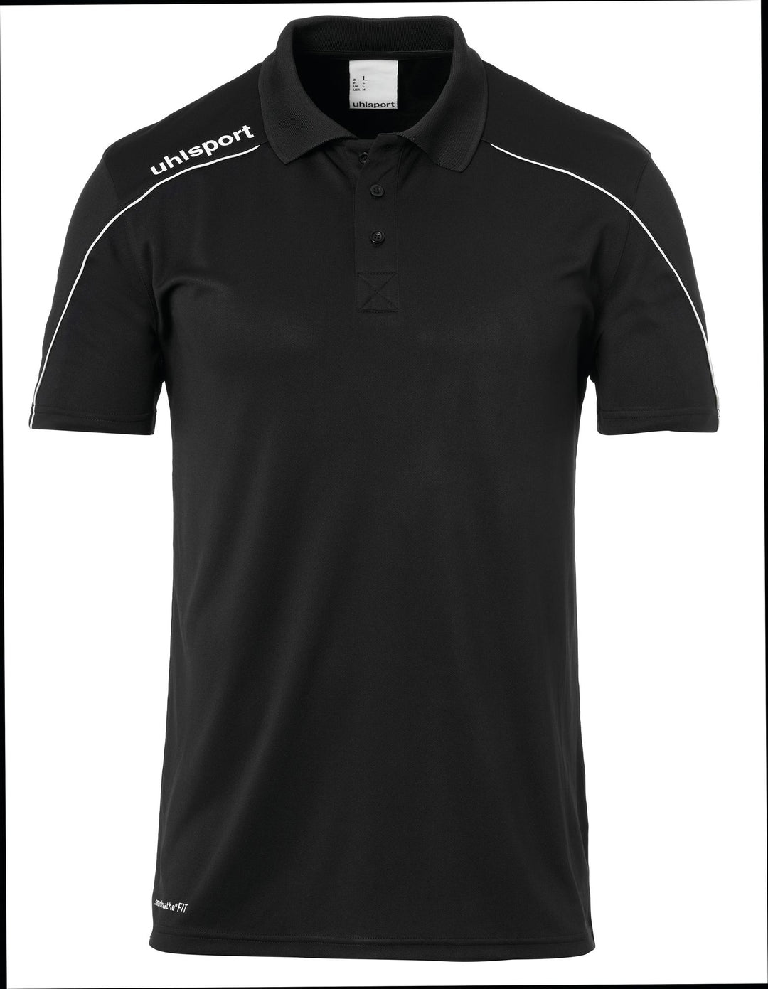 Uhlsport Stream 22 POLO SHIRT - schwarz/weiß