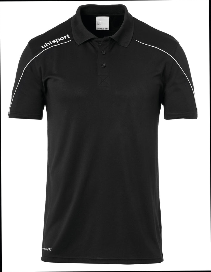 Uhlsport Stream 22 POLO SHIRT - schwarz/weiß