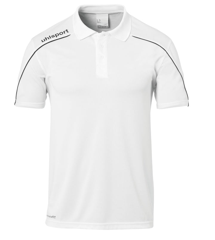 Uhlsport Stream 22 POLO SHIRT - weiß/schwarz