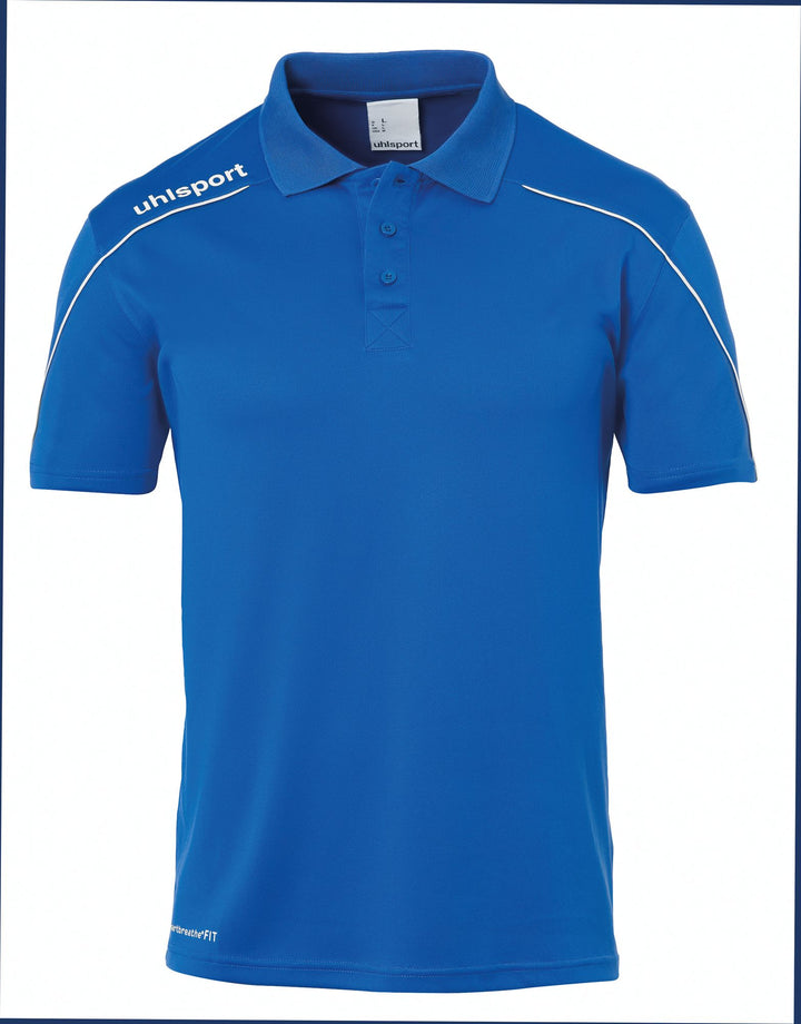 Uhlsport Stream 22 POLO SHIRT - azurblau/weiß