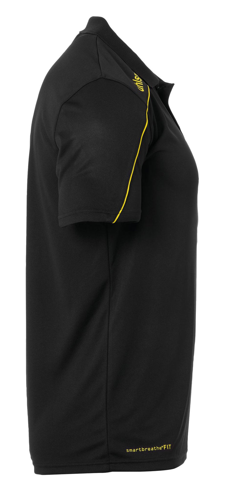 Uhlsport Stream 22 POLO SHIRT - schwarz/limonengelb