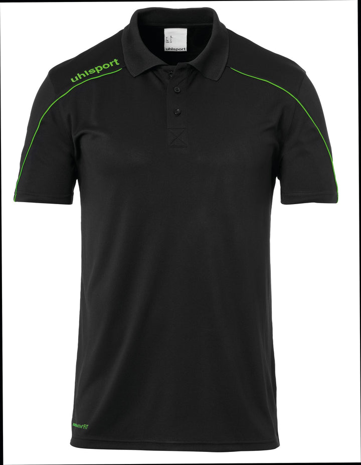 Uhlsport Stream 22 POLO SHIRT - schwarz/fluo grün