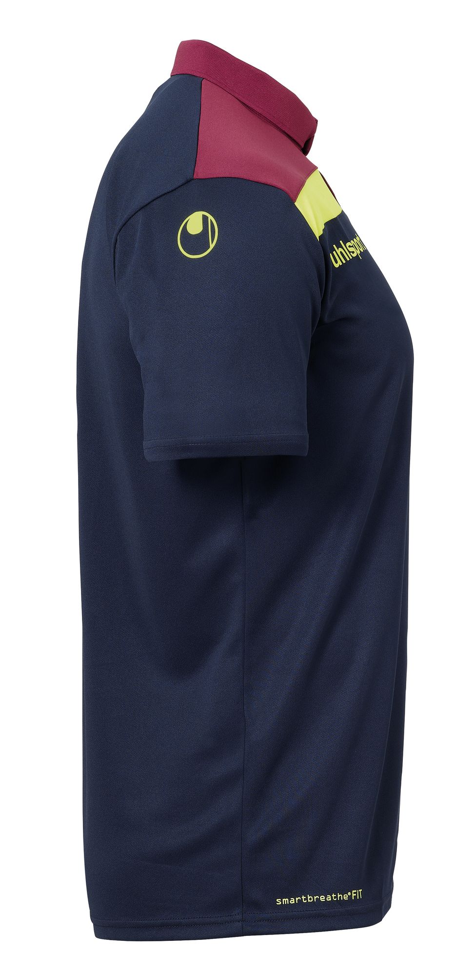 Uhlsport OFFENSE 23 POLO SHIRT - marine/bordeaux/fluo gelb