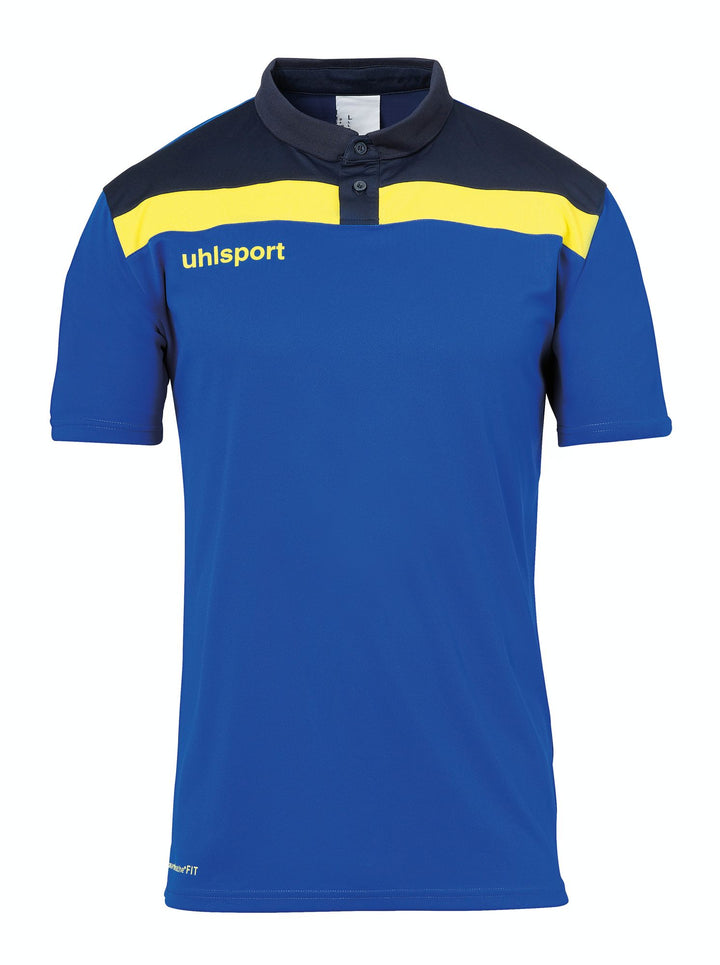 Uhlsport Offense 23 Polo Shirt - azurblau/marine/limonenge