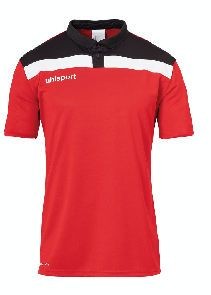 Uhlsport Offense 23 Polo Shirt - rot/schwarz/weiß